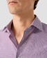 Eton Fine Check Luxury Organic Supima Cotton Twill Overhemd Roze