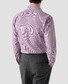 Eton Fine Check Luxury Organic Supima Cotton Twill Overhemd Roze