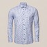 Eton Fine Check Slim Fit Overhemd Blauw-Wit