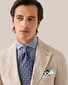 Eton Fine Checked Cotton Linnen Mother of Pearl Buttons Overhemd Donker Blauw
