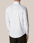 Eton Fine Dot Pattern Soft Cotton Tencel Overhemd Wit-Blauw