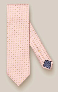 Eton Fine Fantasy Pattern Silk Cotton Tie Pink