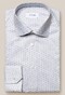 Eton Fine Geometric Pattern Signature Twill Overhemd Grijs