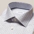 Eton Fine Geometric Pattern Signature Twill Shirt Grey