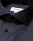 Eton Fine Herringbone Flanel Wide Spread Overhemd Navy