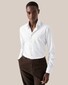 Eton Fine Herringbone Four-Way Stretch Overhemd Wit