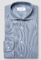 Eton Fine Houndstooth Pattern Four-Way Stretch Shirt Blue