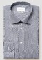 Eton Fine Houndstooth Pattern Giza 45 Cotton Twill Shirt Dark Navy