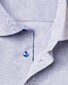 Eton Fine Melange Twill Overhemd Midden Blauw