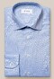 Eton Fine Micro Diamond Texture Uni Organic Cotton Shirt Light Blue