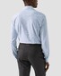 Eton Fine Pattern Four Way Stretch Overhemd Licht Blauw