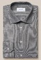 Eton Fine Plaid Pattern Contemporary Overhemd Zwart