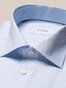 Eton Fine Plaid Pattern Slim Overhemd Licht Blauw