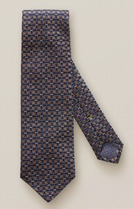 Eton Fine Repeating Pattern Tie Dark Evening Blue