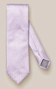 Eton Fine Silk Medallion Structure Tie Purple