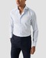 Eton Fine Stripe Cotton Twill Overhemd Licht Blauw
