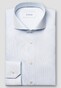 Eton Fine Stripe Cotton Twill Overhemd Licht Blauw