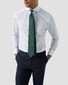 Eton Fine Stripe Cotton Twill Overhemd Licht Blauw