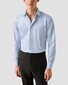 Eton Fine Stripe Extra Long Staple Cotton Signature Twill Overhemd Blauw