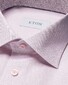 Eton Fine Stripe Signature Twill Cotton Overhemd Roze