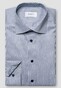 Eton Fine Stripe Signature Twill Cotton Shirt Dark Evening Blue