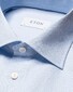 Eton Fine Stripe Signature Twill Overhemd Licht Blauw