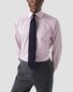 Eton Fine Stripe Signature Twill Overhemd Roze