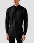 Eton Fine Striped Bib Evening Piqué Shirt Black