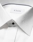 Eton Fine Striped Bib Evening Piqué Shirt White