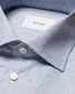 Eton Fine Striped Cotton Signature Twill Overhemd Blauw