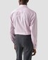 Eton Fine Striped Cotton Signature Twill Overhemd Licht Roze
