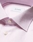 Eton Fine Striped Cotton Signature Twill Shirt Light Pink