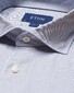 Eton Fine Striped Cotton Tencel Overhemd Blauw