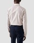 Eton Fine Striped Irregular Structure Cotton Linen Shirt Light Brown