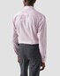 Eton Fine Striped Signature Twill Overhemd Licht Roze