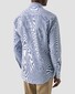 Eton Fine Stripes Organic Cotton Casual Twill Overhemd Donker Blauw
