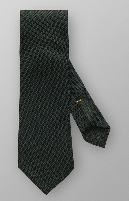 Eton Fine Structure Silk Tie Dark Green
