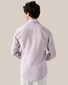 Eton Fine Textured Albini Linnen Wide Spread Collar Overhemd Paars