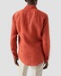 Eton Fine Textured Albini Linnen Wide Spread Collar Overhemd Rood