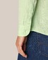 Eton Fine Textured Albini Linnen Wide Spread Collar Shirt Light Green