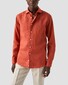 Eton Fine Textured Albini Linnen Wide Spread Collar Shirt Red