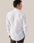 Eton Fine Textured Albini Linnen Wide Spread Collar Shirt White