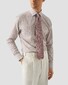 Eton Fine Tonal Floral Pattern Signature Twill Overhemd Roze