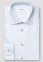 Eton Fine Twill Allover Stripe Cutaway Collar Overhemd Licht Blauw