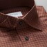 Eton Fine Twill Check Flannel Overhemd Roodroze