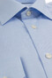Eton Fine Twill Check Uni Shirt Light Blue