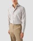 Eton Fine Twill Faux-Uni Organic Cotton Overhemd Beige