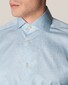 Eton Fine Twill Fine Subtle Fantasy Check Pattern Shirt Light Blue