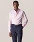 Eton Fine Twill Fine Subtle Fantasy Check Pattern Shirt Pink