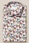 Eton Fine Twill Floral Cord Overhemd Wit-Rood